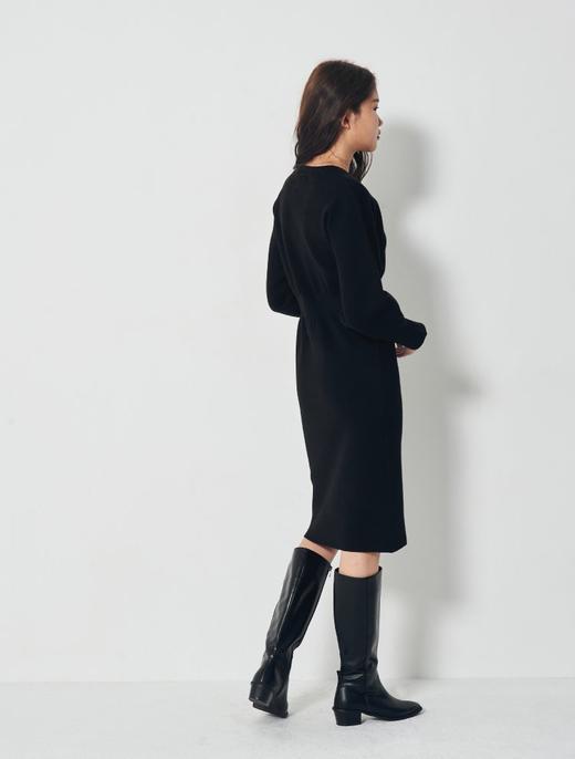 8seconds Black solid黑色袖量针织连衣裙女款#320X5ULY15JPY带授权招加盟代理 商品图3