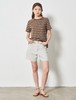 8seconds detail short sleeve T-shirt棕色Basic条纹短袖T恤女款JPY带授权招加盟代理 商品缩略图1