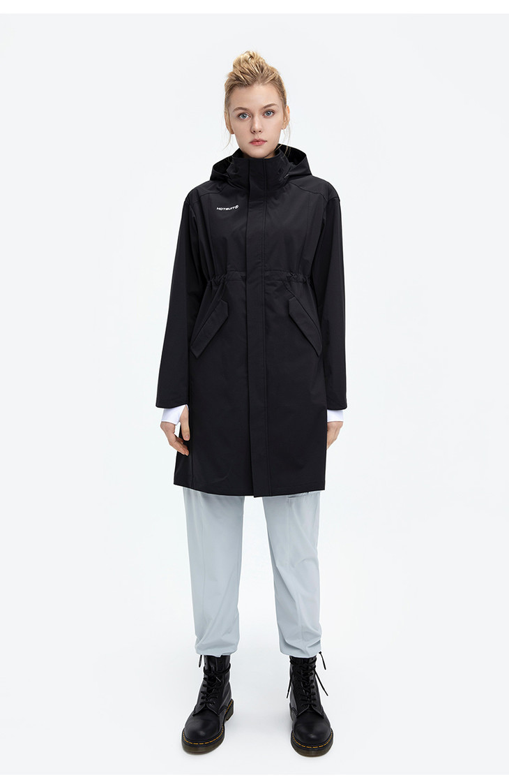 hotsuit后秀女子中长款梭织外套