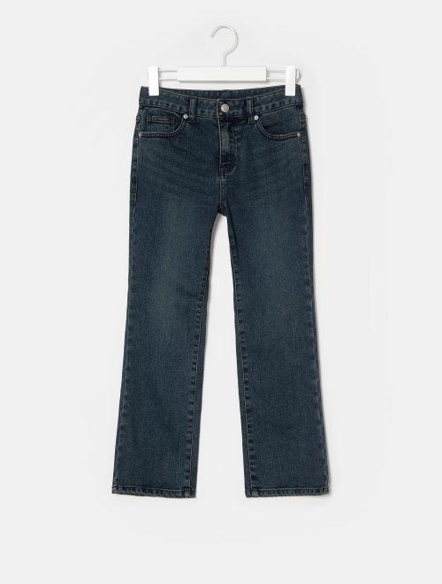 8seconds Self cultivation剪裁跨度拉绒牛仔长裤女款#320X21BP3PJPY带授权招加盟代理 商品图1