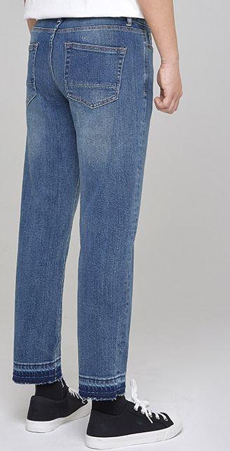 who a u slim straight-leg修身直筒牛仔裤男女款WHTJA2351MJPY带授权招加盟代理 商品图3