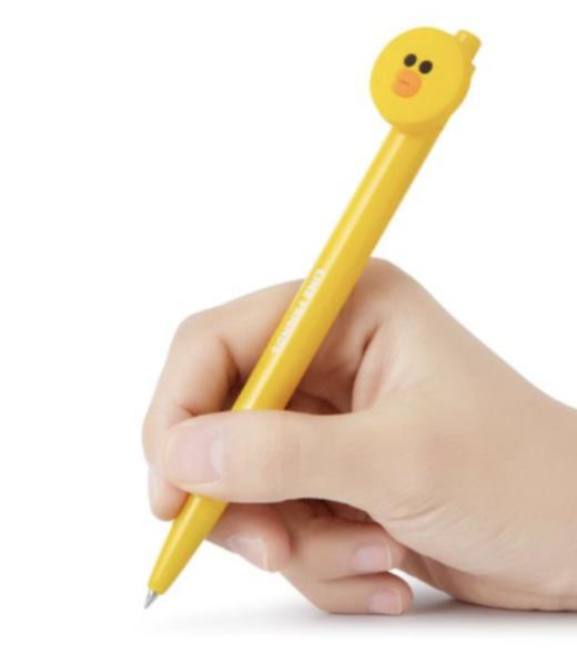 韩国 可爱Line Friends Sally脸中性笔JPY带授权招加盟代理 商品图1