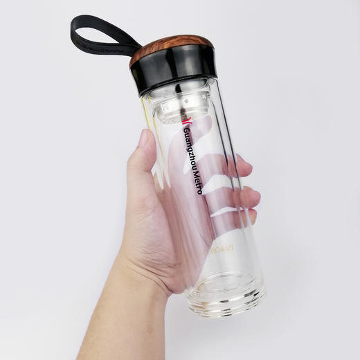 广州地铁茶漏双层玻璃杯200ml 商品图2