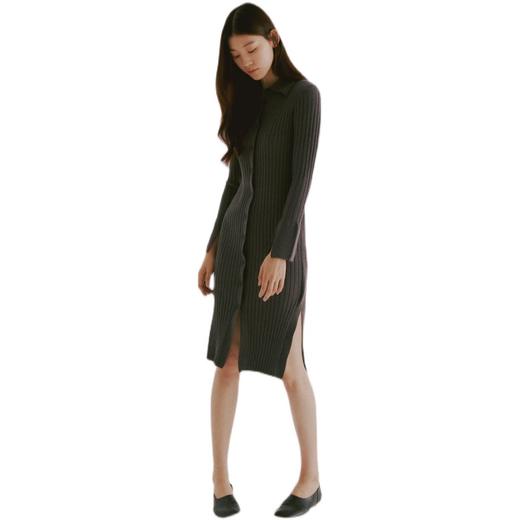 8seconds Wrinkled cardigan灰白色侧缝超长长款开衫女款JPY带授权招加盟代理 商品图4