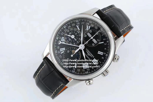 TW浪琴名匠月相八针V4版一：升级星期和月份和原装一样，原装字体比较细，而且对比J和A的字体明显。二：升级月相为烫金，2个月亮和13个星星。市面做的最亮最像 商品图4