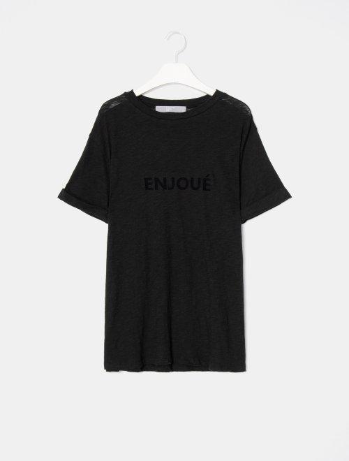 8seconds Black letter dot T-shirt 黑色字母点短袖T恤女款JPY带授权招加盟代理 商品图1