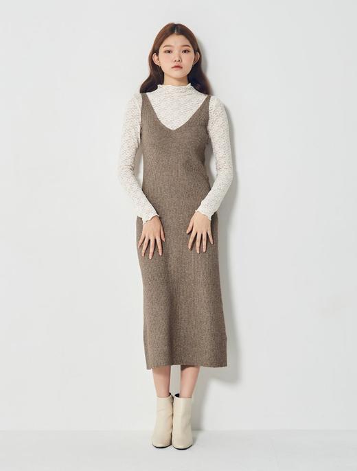 8seconds Apple flower米色修身喇叭连衣裙女款#32085ULY6AJPY带授权招加盟代理 商品图1