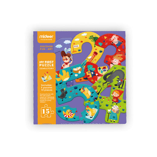 弥鹿宝宝的第一款拼图儿童学生益智玩具减压 商品图0