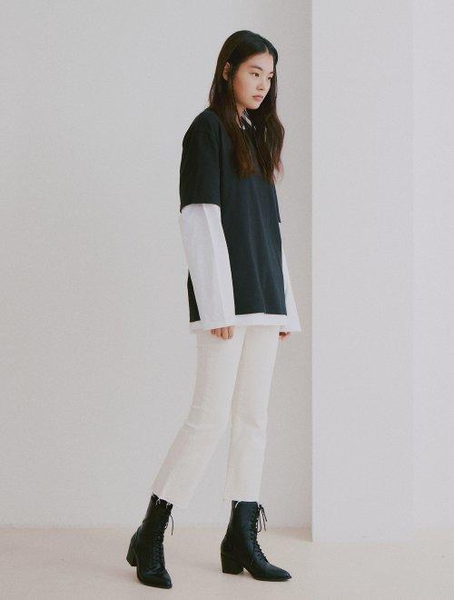 8seconds neck short sleeve T-shirt黑色背面印花T恤女款JPY带授权招加盟代理 商品图3