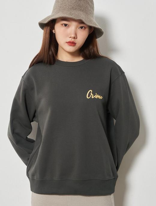 8seconds Brushed letter half drawn刺绣字母点运动衫女款JPY带授权招加盟代理 商品图0