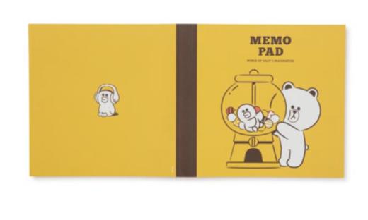 韩国 可爱Line Friends Brown和Friends Jelly便笺JPY带授权招加盟代理 商品图1