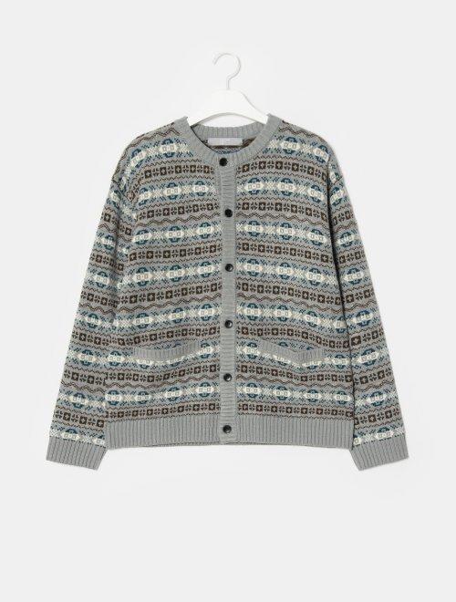 8 seconds 男款灰色梨花圆领开衫JPY带授权招加盟代理 商品图2