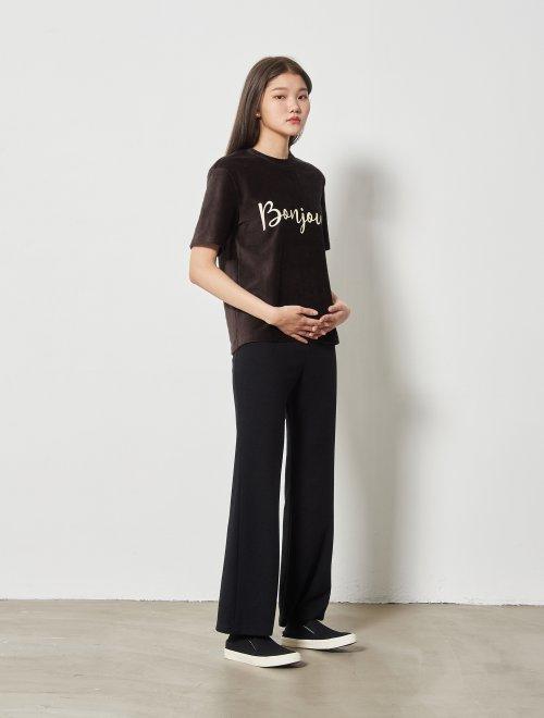 8seconds Lettering T-shirt棕色刻字T恤女款JPY带授权招加盟代理 商品图3