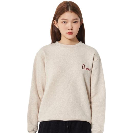 8seconds Black tiger skin thick米色刺绣字母点运动衫女款JPY带授权招加盟代理 商品图4