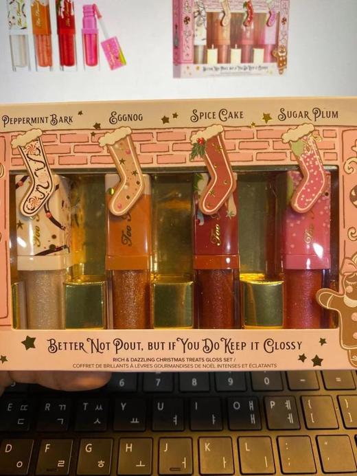 Too Faced 限量魔幻森林圣诞 亮彩滋润唇釉唇蜜4支套装 韩国现货JPY带授权招加盟代理 商品图0