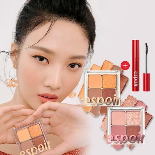 ESPOIR艾丝珀四色眼影盘赠睫毛膏OliveYoungJPY带授权招加盟代理 商品图0