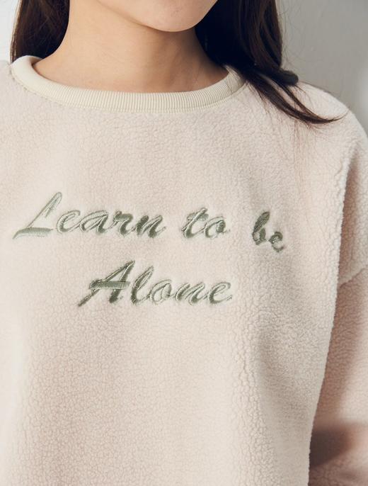 8seconds fleece basic PulloverIvory Boa字母运动衫女款JPY带授权招加盟代理 商品图3