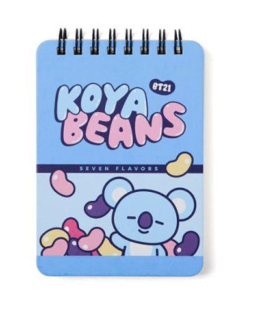 韩国 可爱Line Friends BT21 KOYA甜美迷你春季笔记本JPY带授权招加盟代理 商品图0