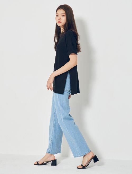 8seconds Black letter dot T-shirt 黑色字母点短袖T恤女款JPY带授权招加盟代理 商品图3