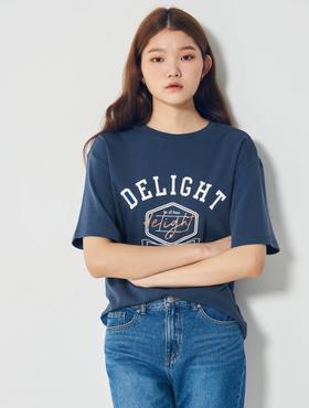 8seconds Lettering T-shirt蓝色刻字T恤女款JPY带授权招加盟代理