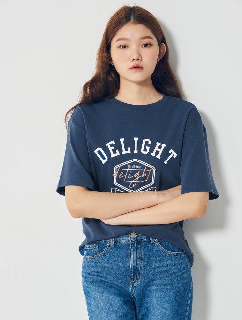 8seconds Lettering T-shirt蓝色刻字T恤女款JPY带授权招加盟代理 商品图0