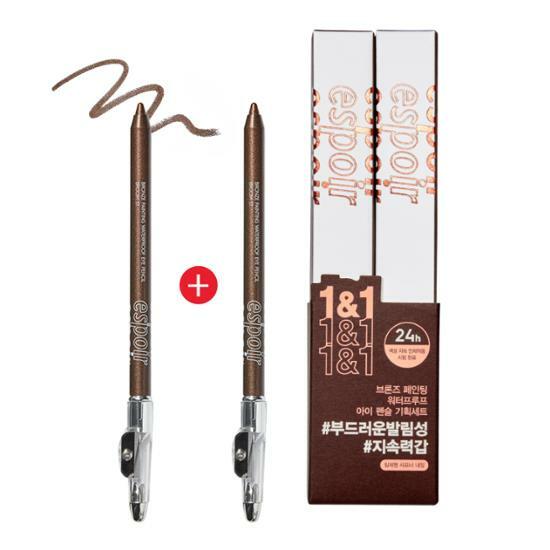 韩国2支espoir古铜色绘画防水眼线笔眼线胶笔Olive YoungJPY带授权招加盟代理