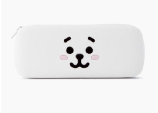 韩国 可爱Line Friends BT21 RJ基本款硅胶笔袋JPY带授权招加盟代理 商品图0