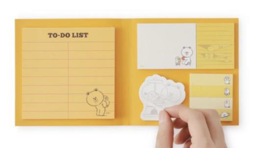 韩国 可爱Line Friends Brown和Friends Jelly便笺JPY带授权招加盟代理 商品图2