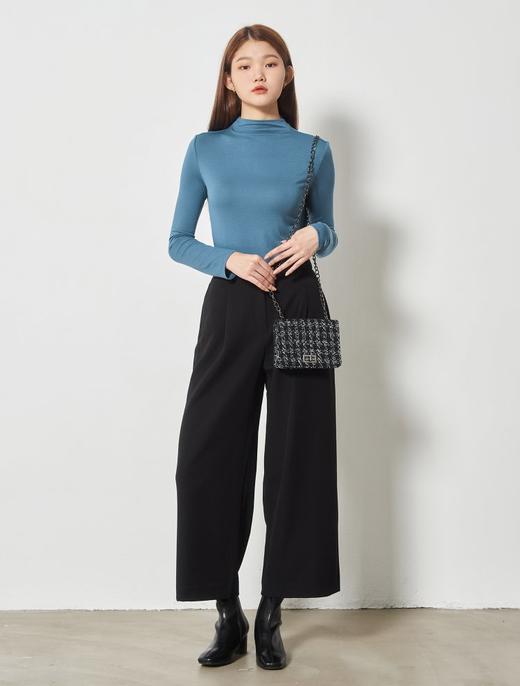 8seconds High collar T-shirt蓝色基本半领T恤女款JPY带授权招加盟代理 商品图1