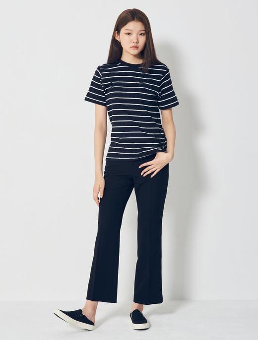 8seconds detail short sleeve T-shirt黑色基本条纹短袖女款JPY带授权招加盟代理 商品图1
