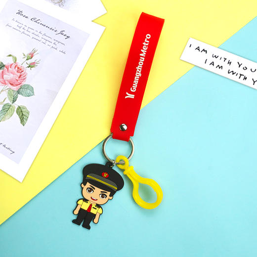 乘务员卡通软胶钥匙扣（男/女） 商品图1
