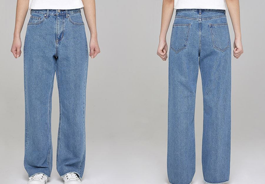 who a u Women's wide jeans_L tone女士宽牛仔裤女款 WHTJA2352FJPY带授权招加盟代理