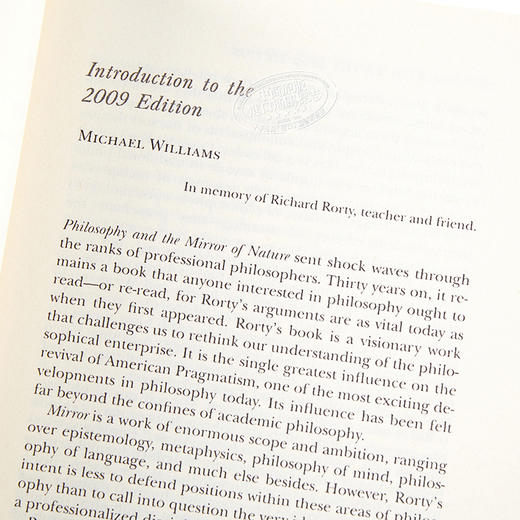 【中商原版】哲学和自然之镜 英文原版 Philosophy and the Mirror of Nature Richard Rorty 商品图2