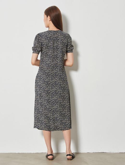 8seconds Plaid zipper黑色花卉V领连衣裙女款#350771MYG5JPY带授权招加盟代理 商品图3