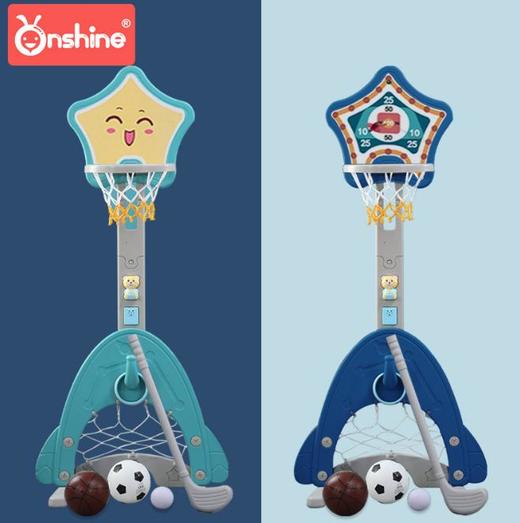 【儿童玩具】*投篮架可升降家用室内篮球框宝宝篮球架2-3岁男孩球类玩具 商品图0