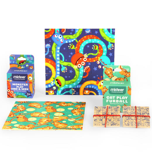 弥鹿烧脑木质拼图儿童学生益智玩具减压 商品图1