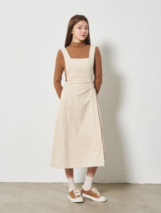 8seconds Black solid象牙色灯芯连衣裙女款#160X71HY10JPY带授权招加盟代理 商品图1