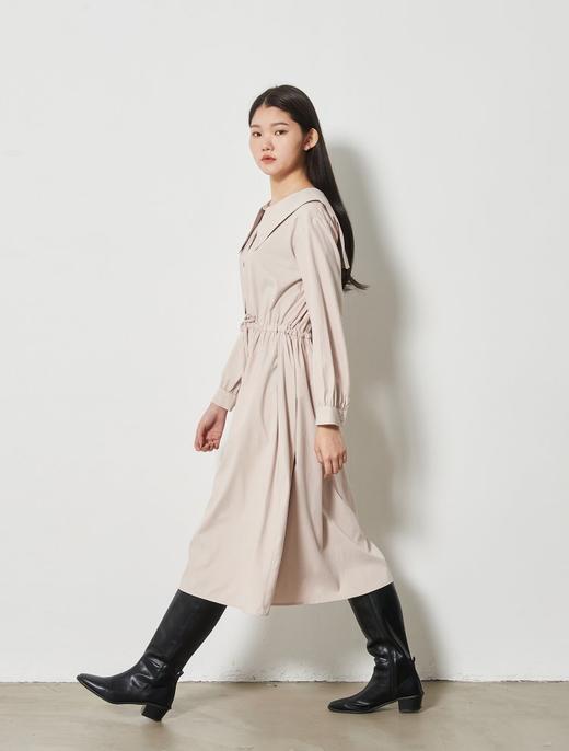 8seconds Black solid pleated long象牙色水手领长连衣裙女款JPY带授权招加盟代理 商品图2