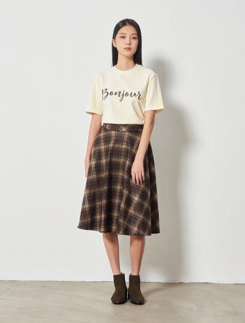 8seconds Lettering T-shirt白色棕字T恤女款JPY带授权招加盟代理 商品图2