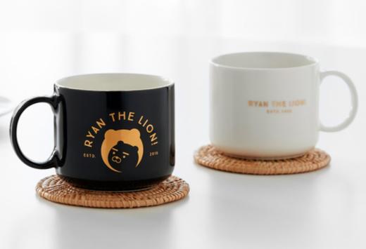 Kakao Friends 黑色马克杯 瑞恩JPY带授权招加盟代理 商品图1