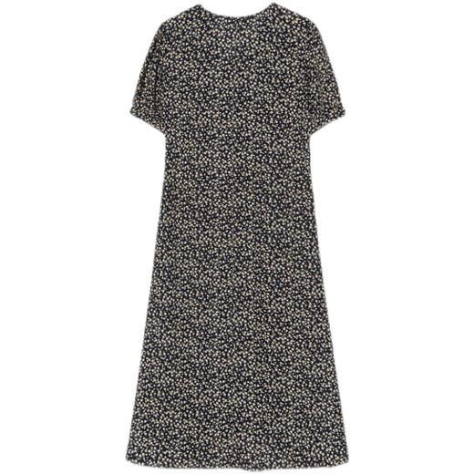 8seconds Plaid zipper黑色花卉V领连衣裙女款#350771MYG5JPY带授权招加盟代理 商品图4