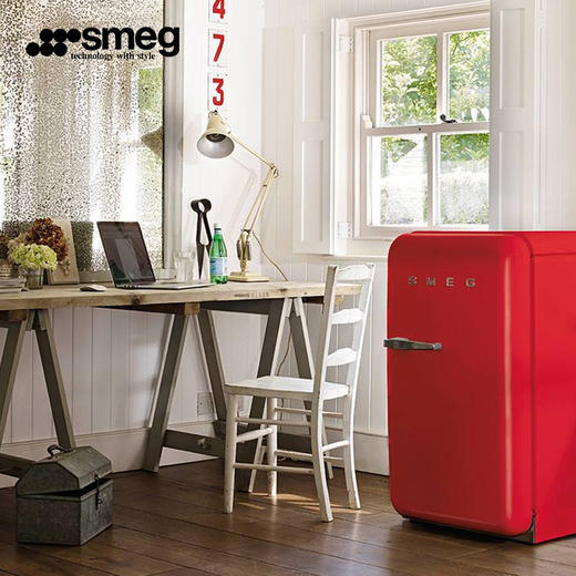 smeg/斯麦格fab5意式复古smeg 独立式单开门mini小冰