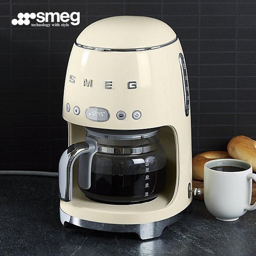 smeg/斯麦格dcf02美式咖啡机家用商用办公全自动滴漏式保温一体机