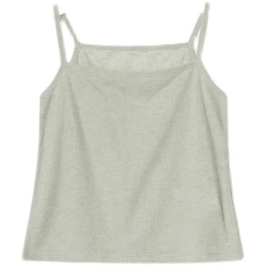 8seconds rib frill cardigan卡其色无袖套装纽扣罗纹T恤JPY带授权招加盟代理 商品图4