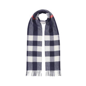 【二】BURBERRY 巴宝莉 男士格纹羊绒围巾 格子 8015553 A1222