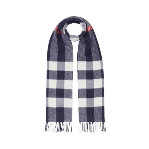 【二】BURBERRY 巴宝莉 男士格纹羊绒围巾 格子 8015553 A1222 商品图0