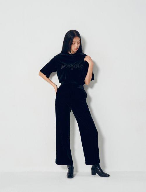 8seconds Edge binding黑色天鹅绒绑带宽裤女款#160X21GY25JPY带授权招加盟代理 商品图2