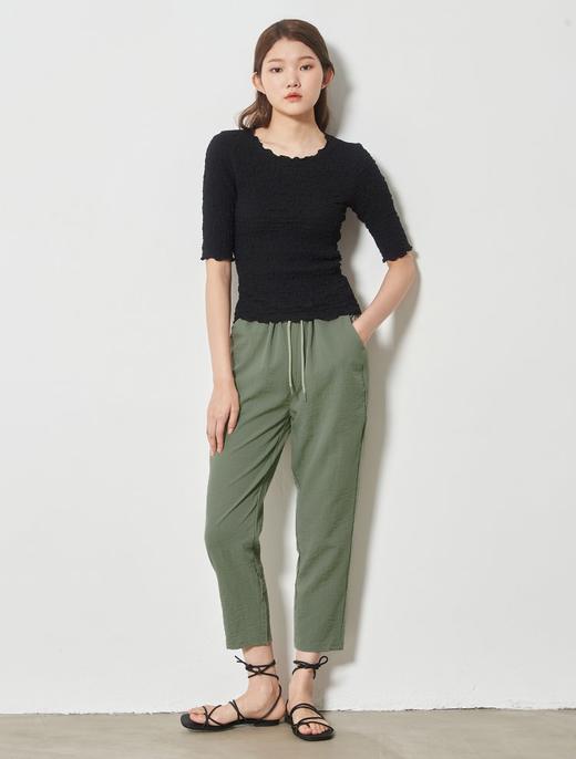 8seconds Ivory floral embroidered knit黑色Wrinkle 5 T恤女款JPY带授权招加盟代理 商品图1