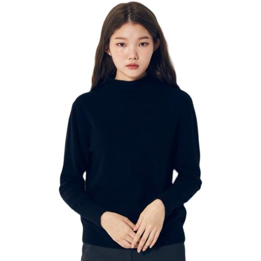 8seconds 女款黑色宽松高领套衫针织JPY带授权招加盟代理 商品图4