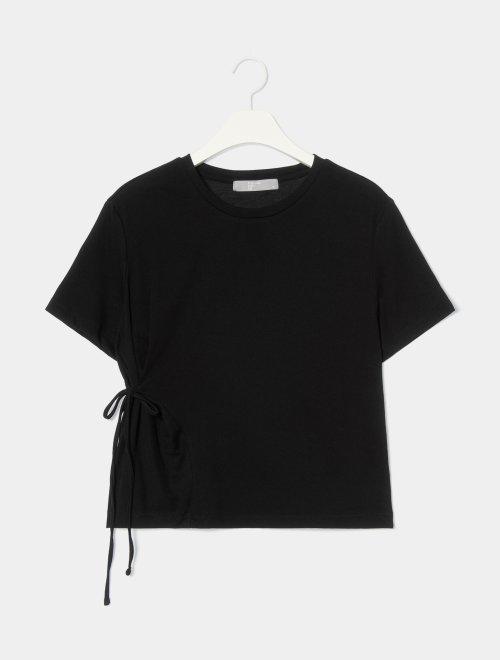 8seconds Ivory cotton crew黑色不平衡缎带背带T恤女款JPY带授权招加盟代理 商品图1